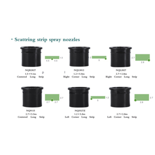 Rainirri Adjustable Pop Up Garden Scattering Rectangle Sprinklers for Landscape Architecture Irrigaiton System