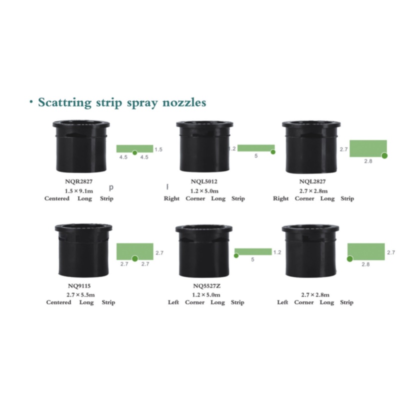 Rainirri Adjustable Pop Up Garden Scattering Rectangle Sprinklers for Landscape Architecture Irrigaiton System