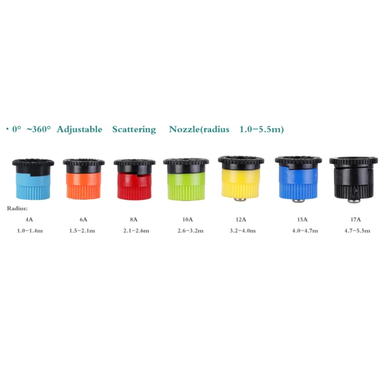 Rainirri Adjustable Pop Up Garden Scattering Sprinkler Heads for Landscape Horticulture Lawn Greening 