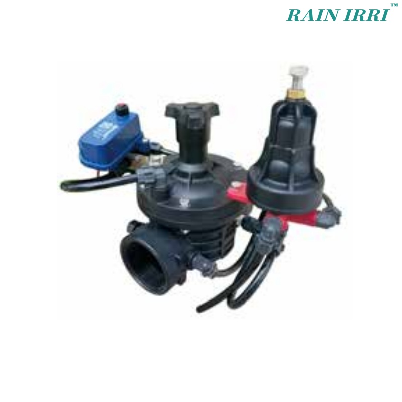 RAINIRRI JF50PRC Nylon Material Agriculture Irrigation Line Pressure Reducing Valve with Solenoid Control